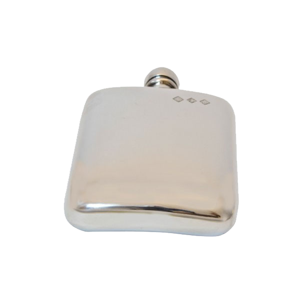 2oz Pewter Hip Flask - Image 4