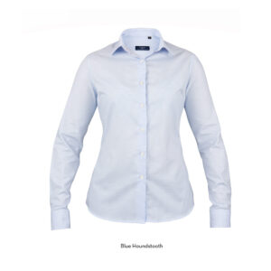 'Blue Houndstooth' Ladies Shirt